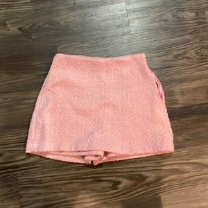 Pink tweed skorts